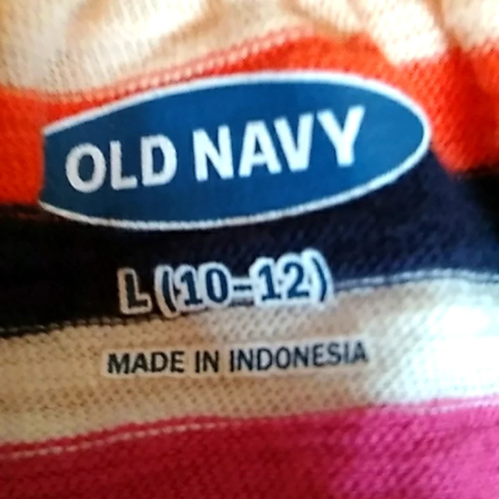 🎃🍂🍁/Old Navy | Girls | Large | Striped Short Sleeve Top